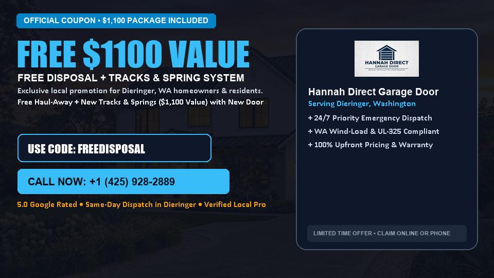 Hannah Direct Garage Door FREE Haul-Away & Heavy-Duty Tracks with New Door